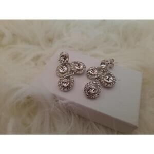 Women's Unbranded Silver Crystal Earrings